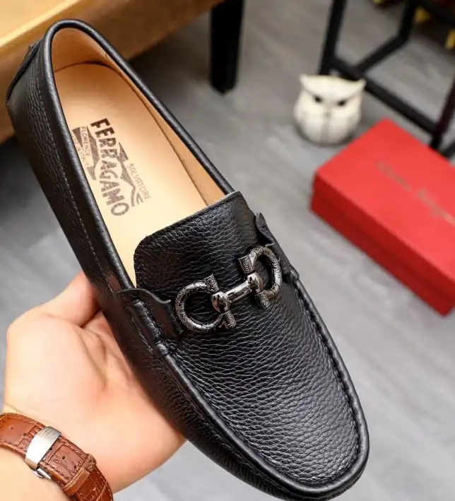 hype Ferragamo Leather Shoes