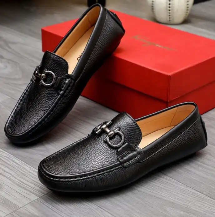 hype Ferragamo Leather Shoes