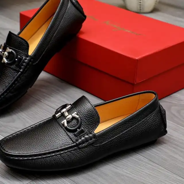 hype Ferragamo Leather Shoes