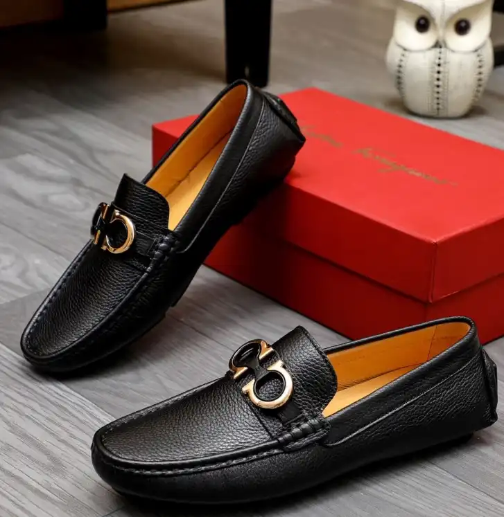 hype Ferragamo Leather Shoes