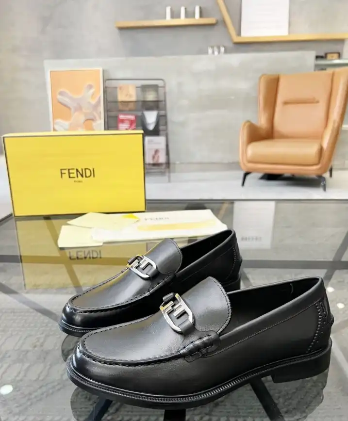 hype Fendi Leather Shoes