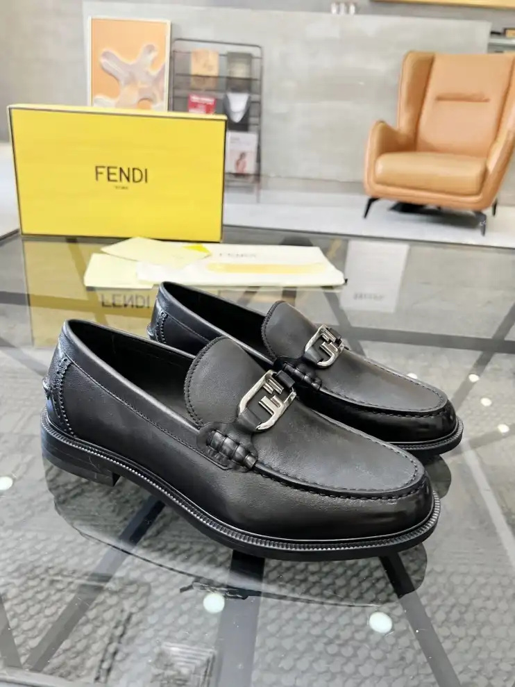 hype Fendi Leather Shoes