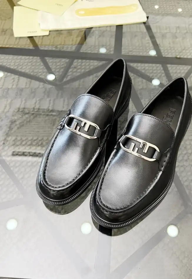 hype Fendi Leather Shoes