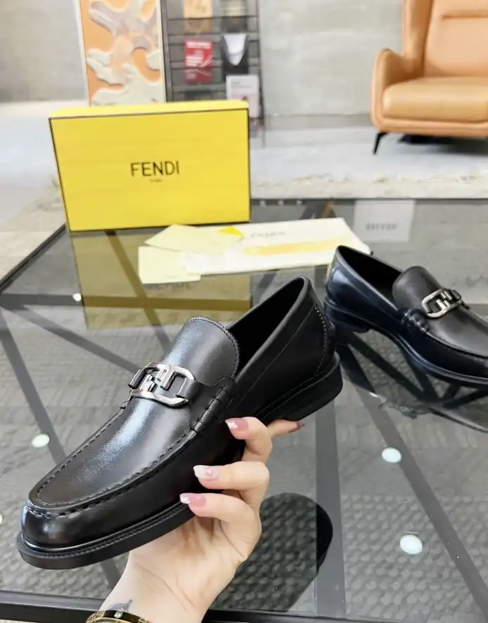 hype Fendi Leather Shoes