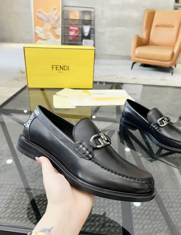 hype Fendi Leather Shoes