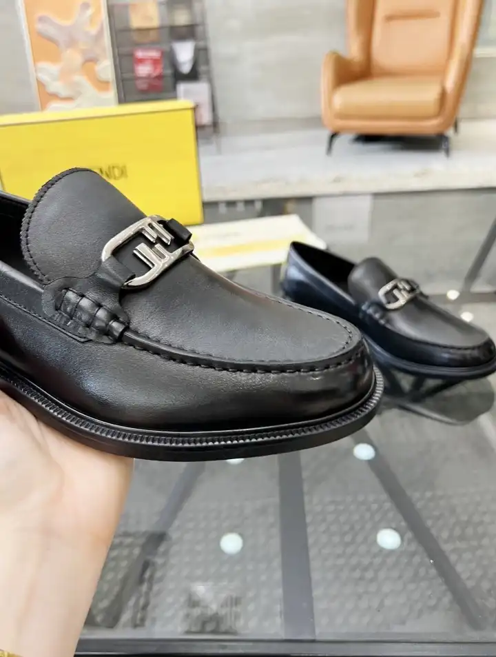 hype Fendi Leather Shoes