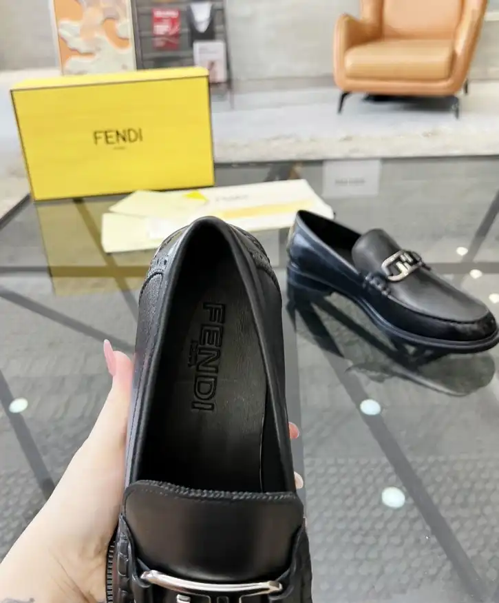 hype Fendi Leather Shoes