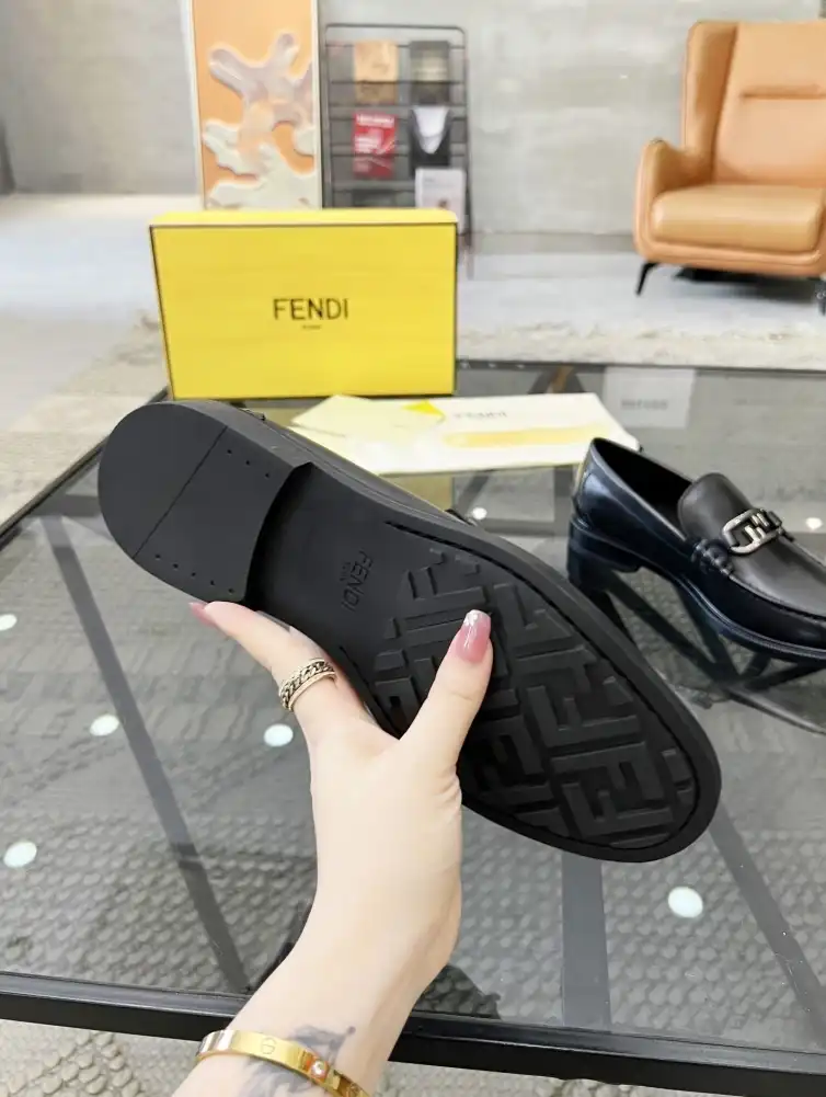 hype Fendi Leather Shoes