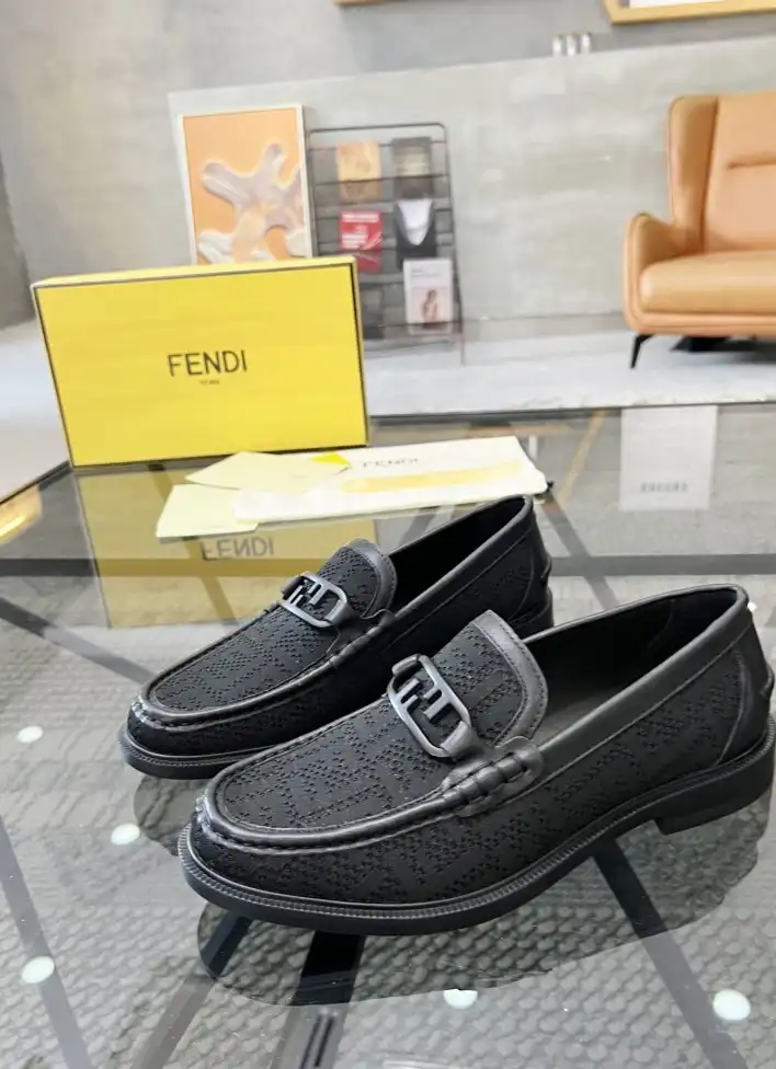 hype Fendi Leather Shoes