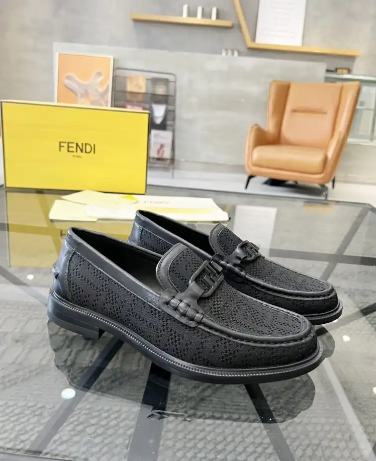 hype Fendi Leather Shoes