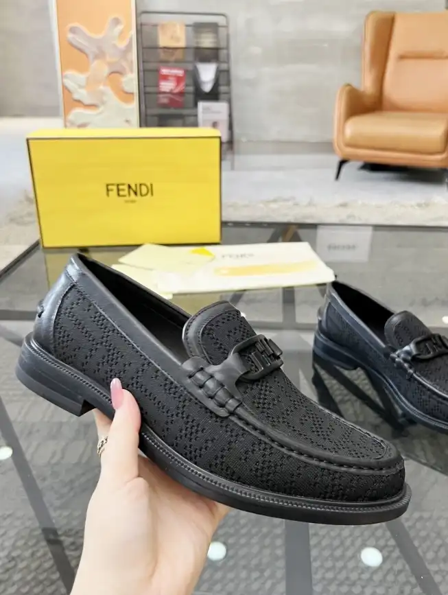 hype Fendi Leather Shoes