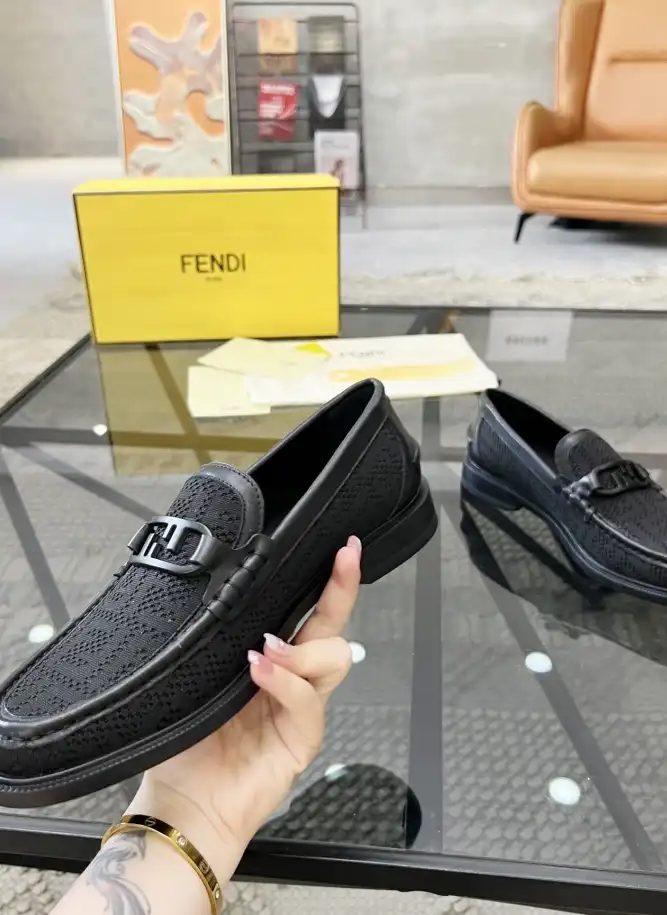 hype Fendi Leather Shoes