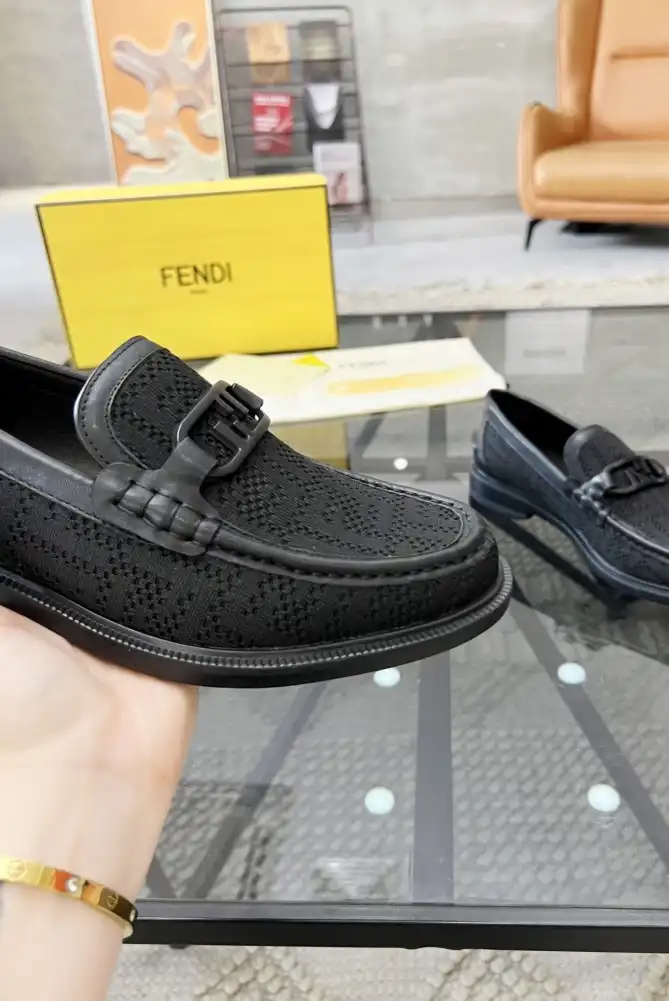 hype Fendi Leather Shoes