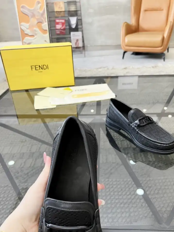 hype Fendi Leather Shoes