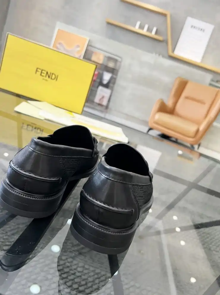 hype Fendi Leather Shoes