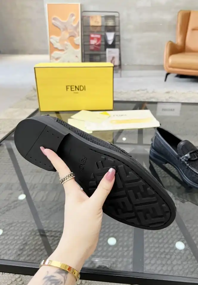 hype Fendi Leather Shoes