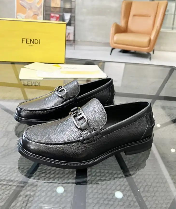 hype Fendi Leather Shoes