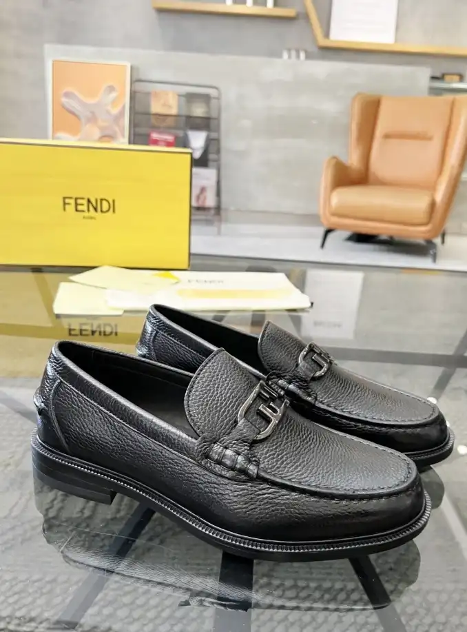 hype Fendi Leather Shoes