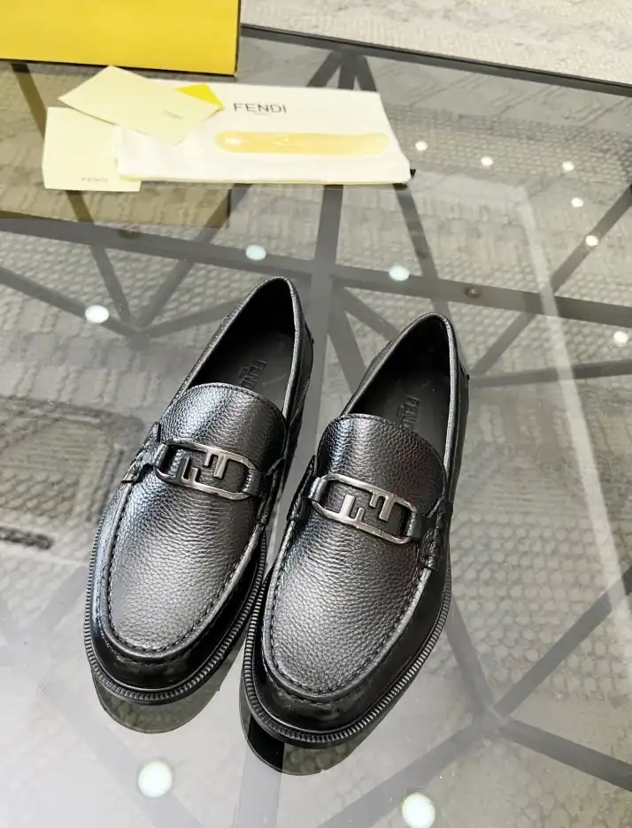 hype Fendi Leather Shoes