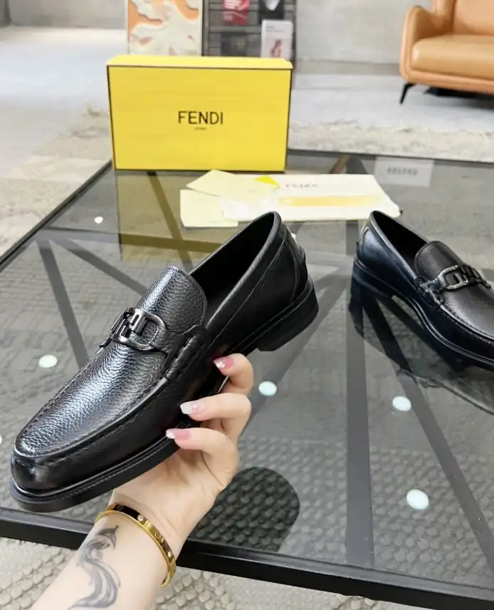 hype Fendi Leather Shoes