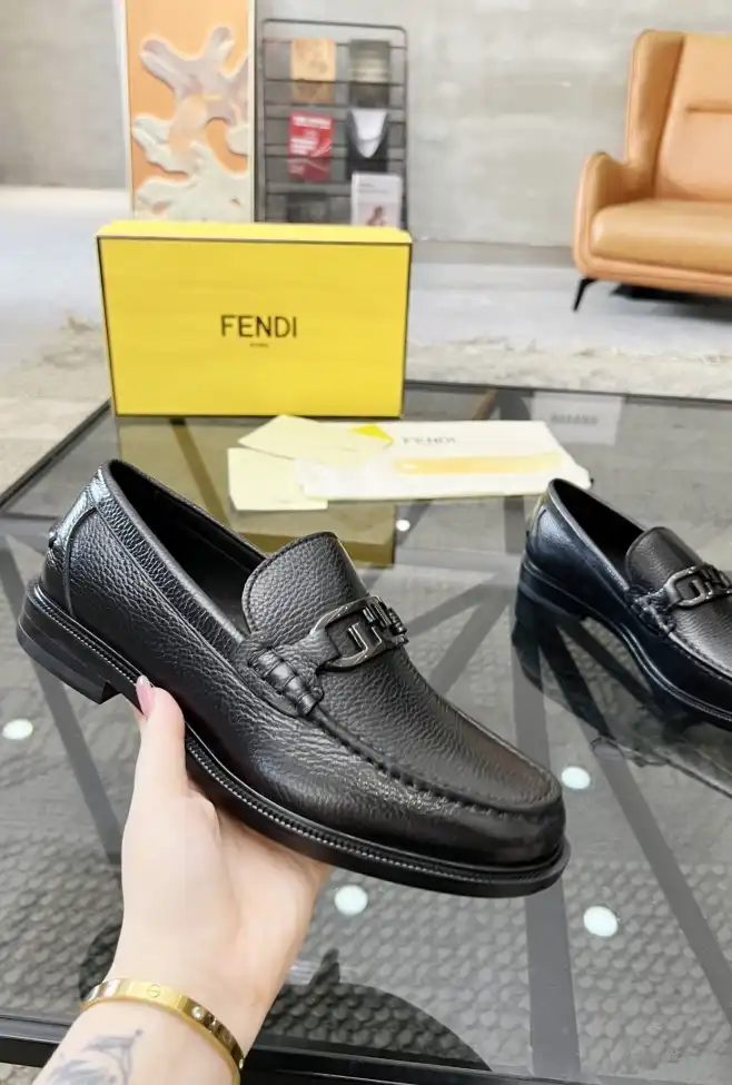 hype Fendi Leather Shoes