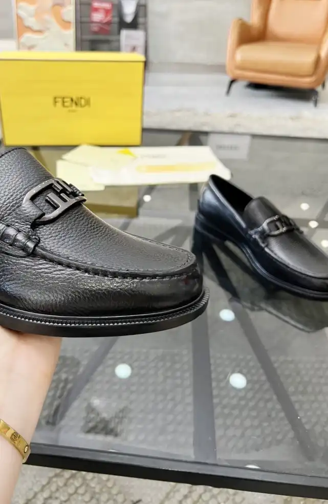 hype Fendi Leather Shoes