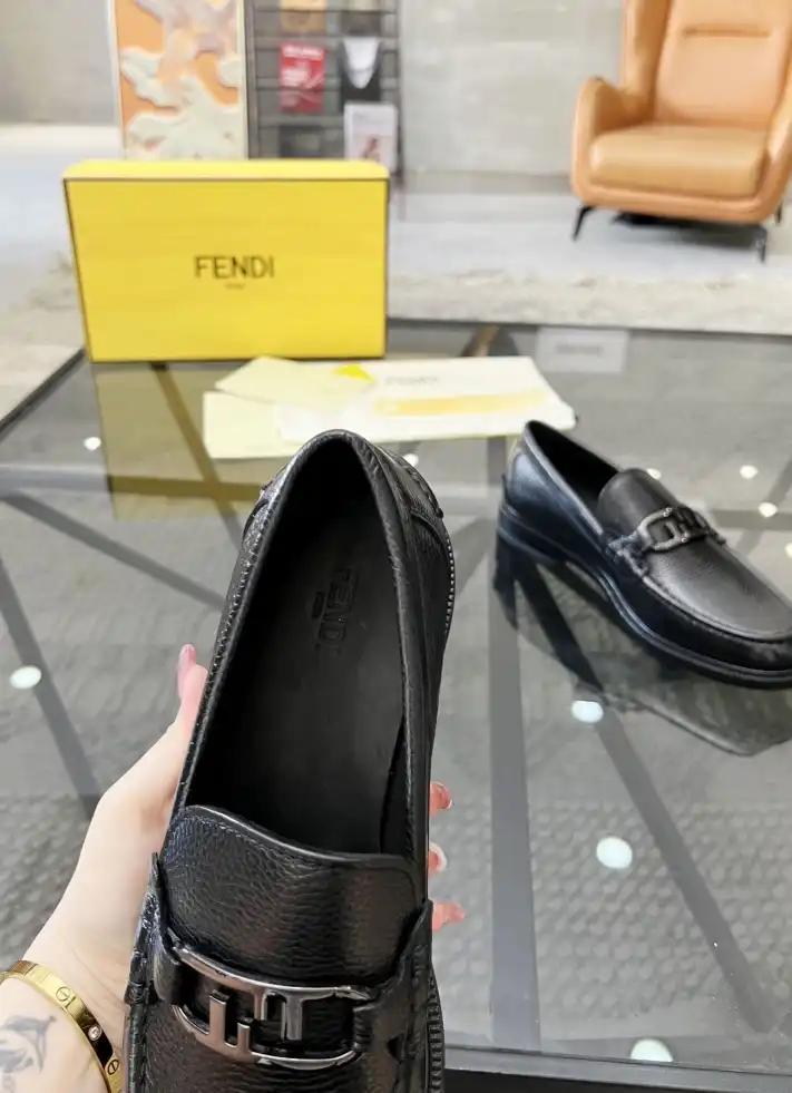 hype Fendi Leather Shoes