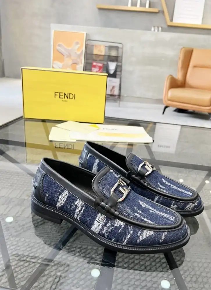 hype Fendi Leather Shoes