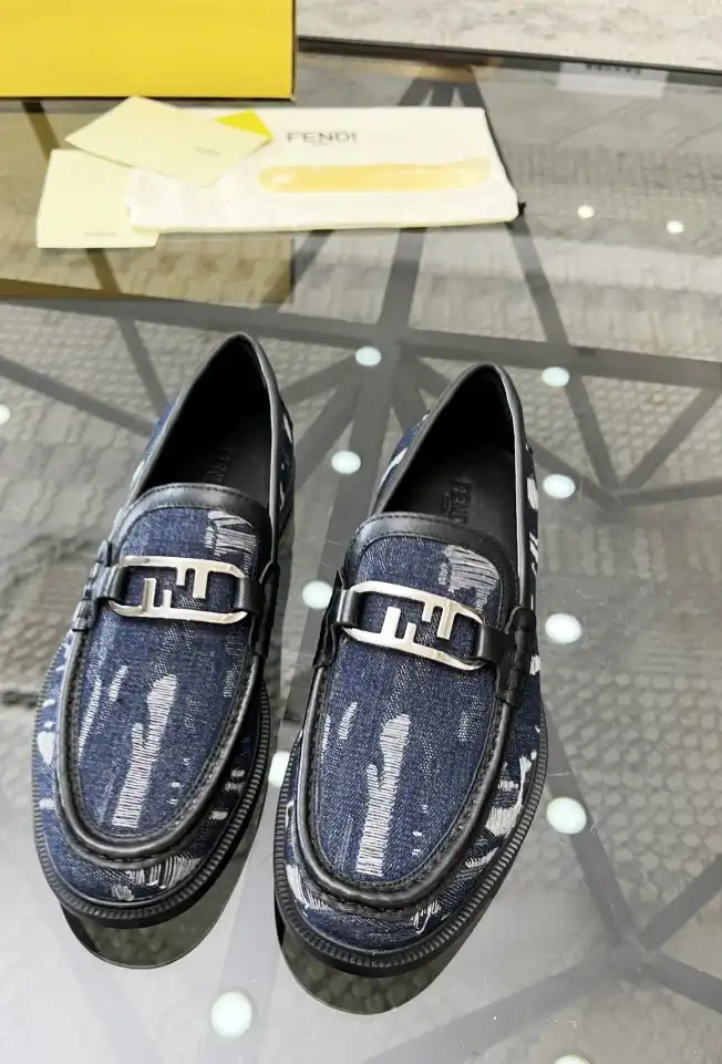 hype Fendi Leather Shoes