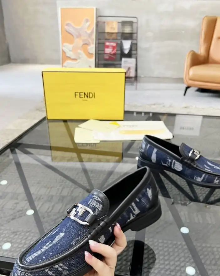 hype Fendi Leather Shoes