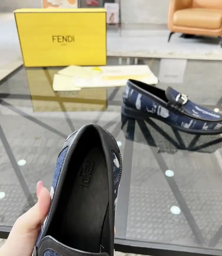 hype Fendi Leather Shoes