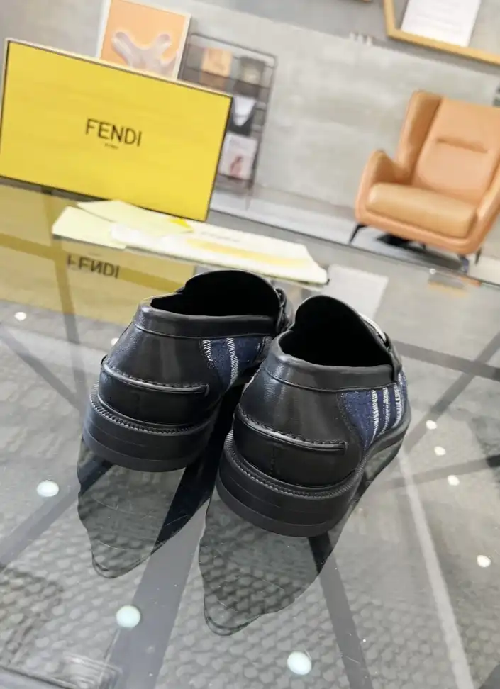 hype Fendi Leather Shoes