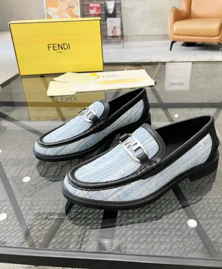 hype Fendi Leather Shoes