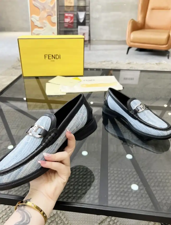 hype Fendi Leather Shoes