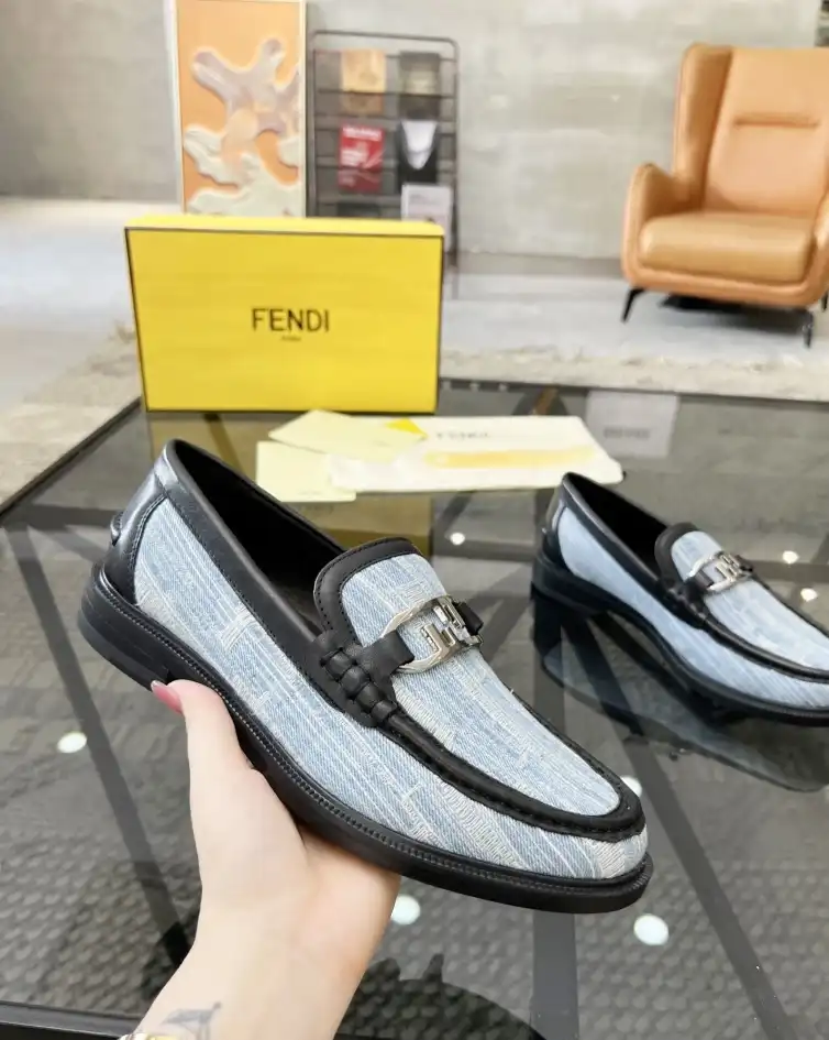 hype Fendi Leather Shoes