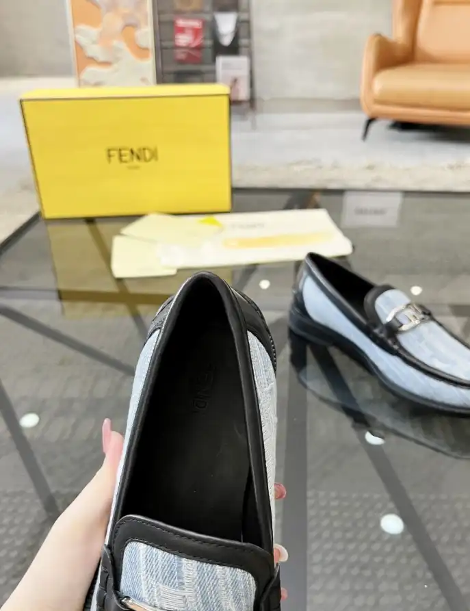 hype Fendi Leather Shoes