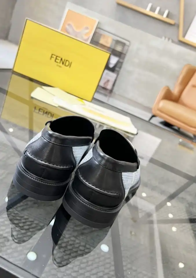 hype Fendi Leather Shoes