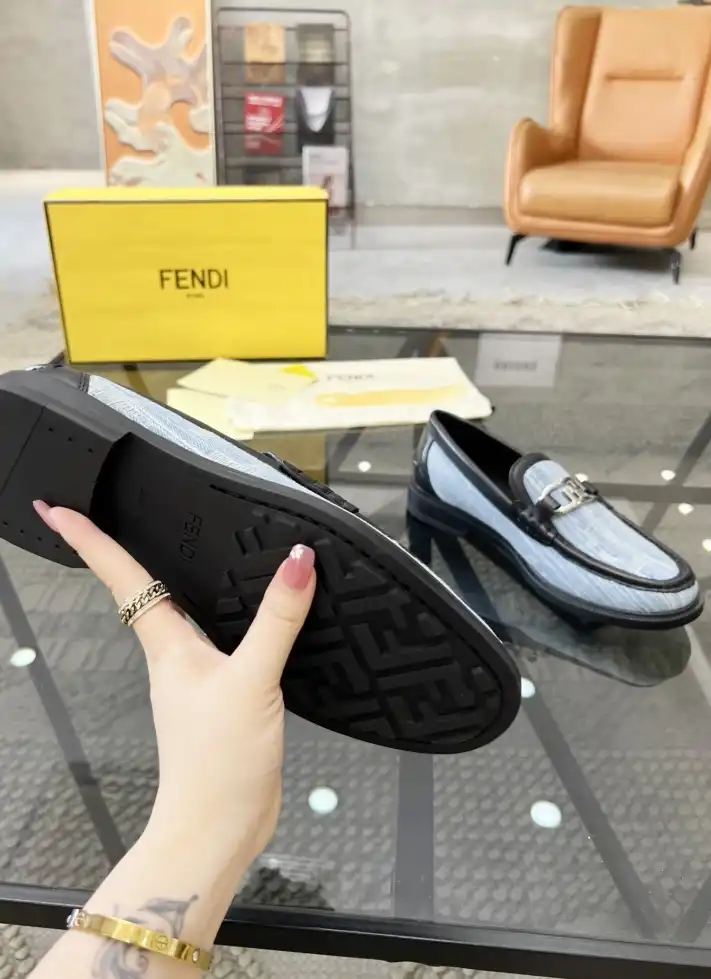 hype Fendi Leather Shoes