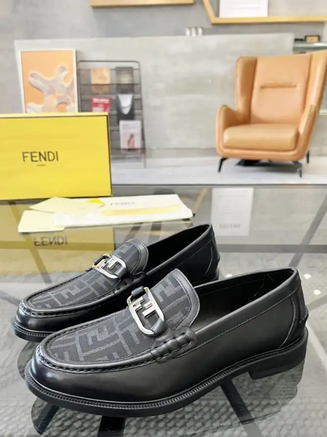 hype Fendi Leather Shoes