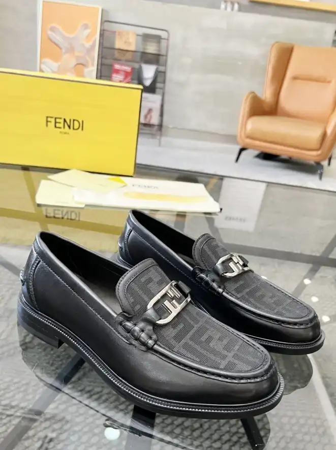 hype Fendi Leather Shoes