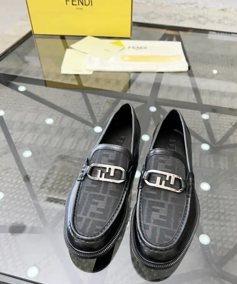 hype Fendi Leather Shoes