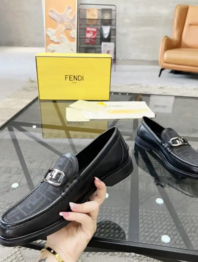 hype Fendi Leather Shoes