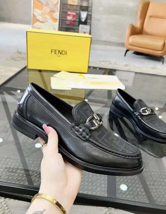 hype Fendi Leather Shoes