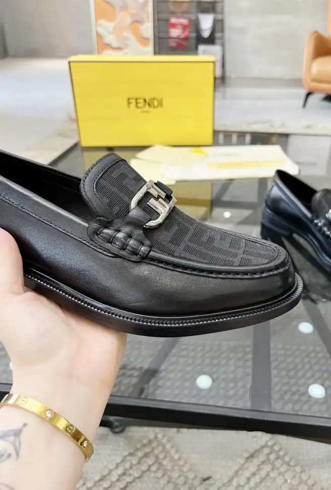 hype Fendi Leather Shoes