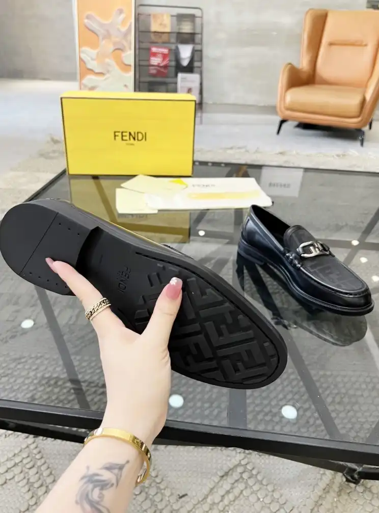 hype Fendi Leather Shoes