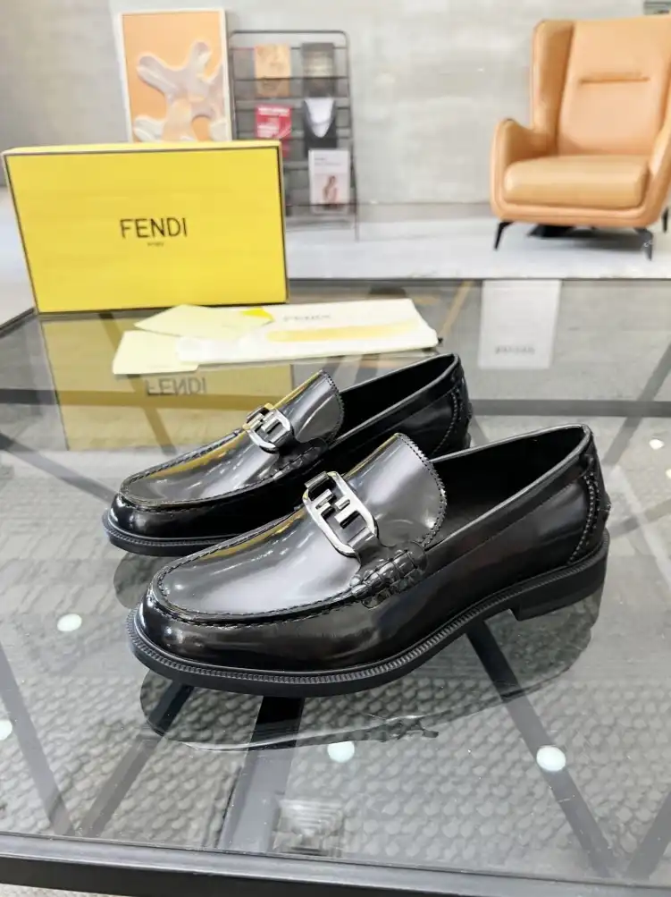 hype Fendi Leather Shoes