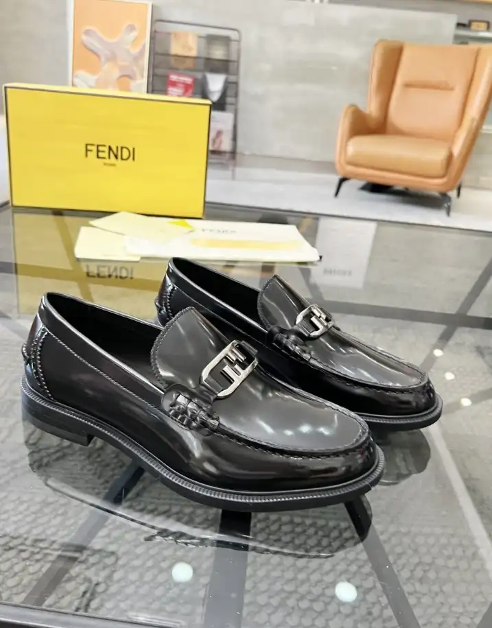 hype Fendi Leather Shoes