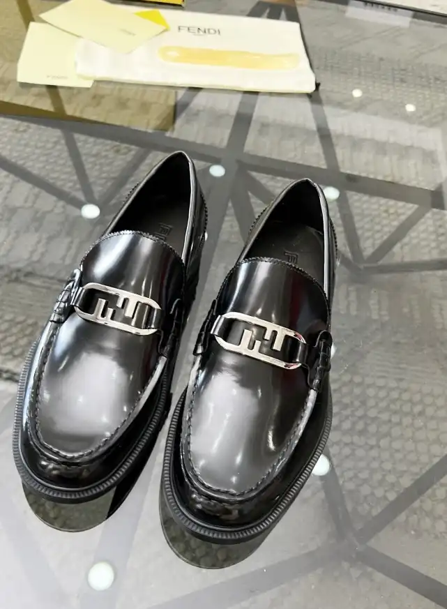 hype Fendi Leather Shoes