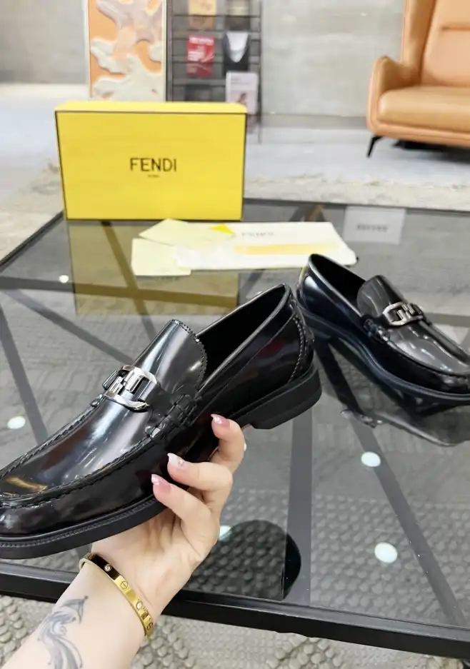 hype Fendi Leather Shoes