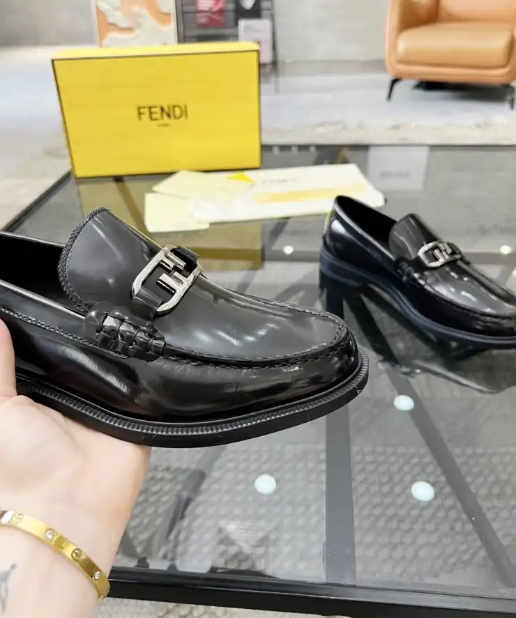 hype Fendi Leather Shoes